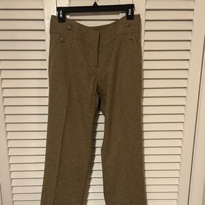 Cabi Style 377 Charlie golden brown tweed trouser,  Sz 4